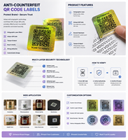 Etiquetas de Seguridad Personalizadas de Aluminio Holográfico con Recubrimiento Rascable VOID, Etiquetas de Garantía con Holograma a Prueba de Manipulación