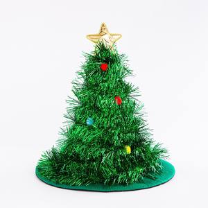 Arbre <span class=keywords><strong>de</strong></span> Noël pour adultes avec paillettes et étoile dorée en sommet, 17 pouces, cadeau <span class=keywords><strong>de</strong></span> fête, accessoire <span class=keywords><strong>de</strong></span> costume fantaisie, chapeaux originaux pour hommes et femmes - Product Image 2