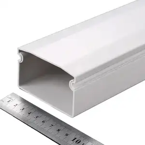 Buon isolamento 80*50mm canalino cavo bianco 1.6mm Pvc Trunking per centri commerciali