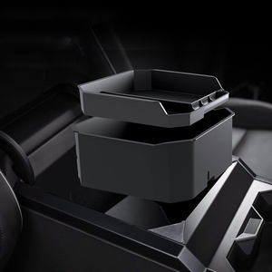 Cybertruck <b>accessories</b> Durable Double-Layer Armrest Storage Box Non-slip Storage Tray Organizer - Product Image 1