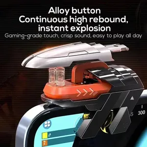 ทริกเกอร์เกมมือถือ 6 นิ้ว รุ่น AK06 สำหรับ <span class=keywords><strong>PUBG</strong></span> ช่วยเล็งยิง L1 R1 ปุ่มโลหะผสม สำหรับ IOS Android คอนโทรลเลอร์เกมแ<span class=keywords><strong>พ</strong></span>ด - Product Image 3