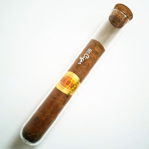 Tubo para Cigarros Tianjing de Vidrio de 22x150mm con Tapón de Corcho e Impresión de Logotipo - Product Image 1