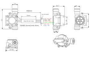 Sensor de Flujo de Agua Líquida DIJIANG MH-01 de Grado Alimenticio POM, 0.3-6L/min, Multifunción, Detección de Flujo, Temperatura y TDS - Product Image 6