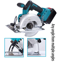 Scie circulaire industrielle sans fil sans balais 21V, batterie lithium-ion, outil électrique portable pour la coupe du métal et du bois avec lame de 180 mm