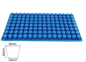 Plateaux de pépinière en poly personnalisés directs d'<span class=keywords><strong>usine</strong></span> carrés 32 50 72 104 105 128 200 tailles couvercles de plateaux de culture de germination de jardin - Product Image 4