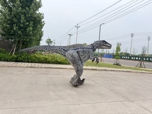 Animatrónicos de Halloween, Dinosaurio Mecánico de Tamaño Real con Patas Ocultas, Disfraz de Raptor Caminante para <span class=keywords><strong>Parque</strong></span> <span class=keywords><strong>Temático</strong></span> <span class=keywords><strong>Jurassic</strong></span> <span class=keywords><strong>World</strong></span> - Product Image 5