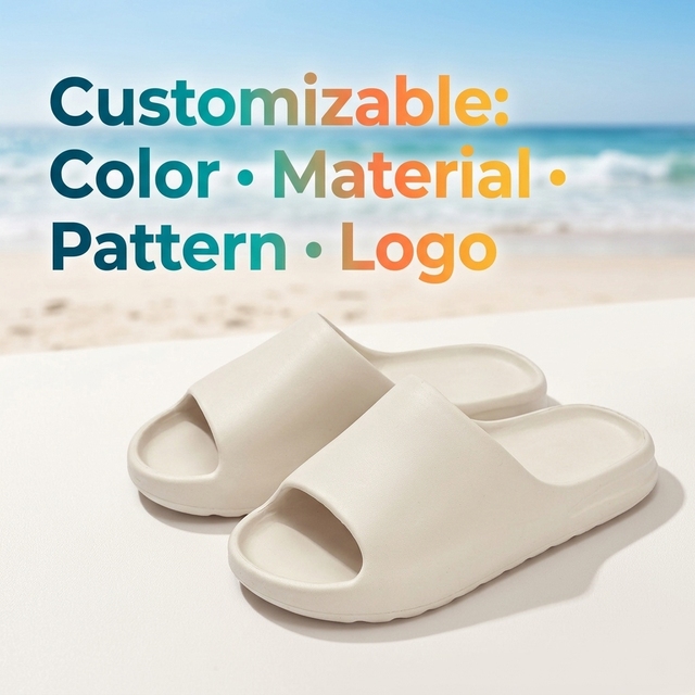 Bosirui Stock Beach Open Toe EVA Memory Foam Soft Fashion Trend Original Cloud Slides Footwear Colorful Shoe for Women