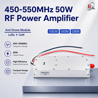 Módulo Amplificador de Potencia RF GaN de 400-600MHz y 50W, Amplificador de Potencia RF LoRa para Amplificación de Señales RF