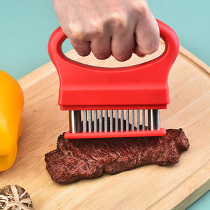 Attendrisseur de steak de cuisine en acier inoxydable Aiguille de perçage de viande Attendrisseur domestique pour faire des trous dans la viande et le marteau à viande - Product Image 3