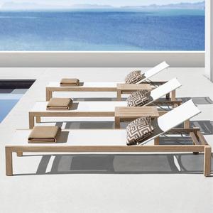 Chaise longue moderne en teck pour hôtel, idéale pour cour, villa, piscine, jardin, terrasse, <span class=keywords><strong>bord</strong></span> <span class=keywords><strong>de</strong></span> <span class=keywords><strong>mer</strong></span>, plage – Durable - Product Image 6