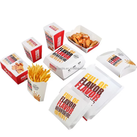 Caja de Pollo Frito de Papel Kraft Ecológica, Contenedor Desechable a Prueba de Fugas para Comida para Llevar, Impresión Personalizada para Servicios de Alimentos