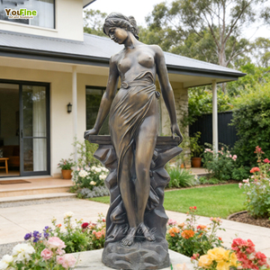 Statua Femminile Romana in Bronzo a Grandezza Naturale Personalizzata YouFine, Scultura Classica di Dea per Giardino Esterno - Product Image 2