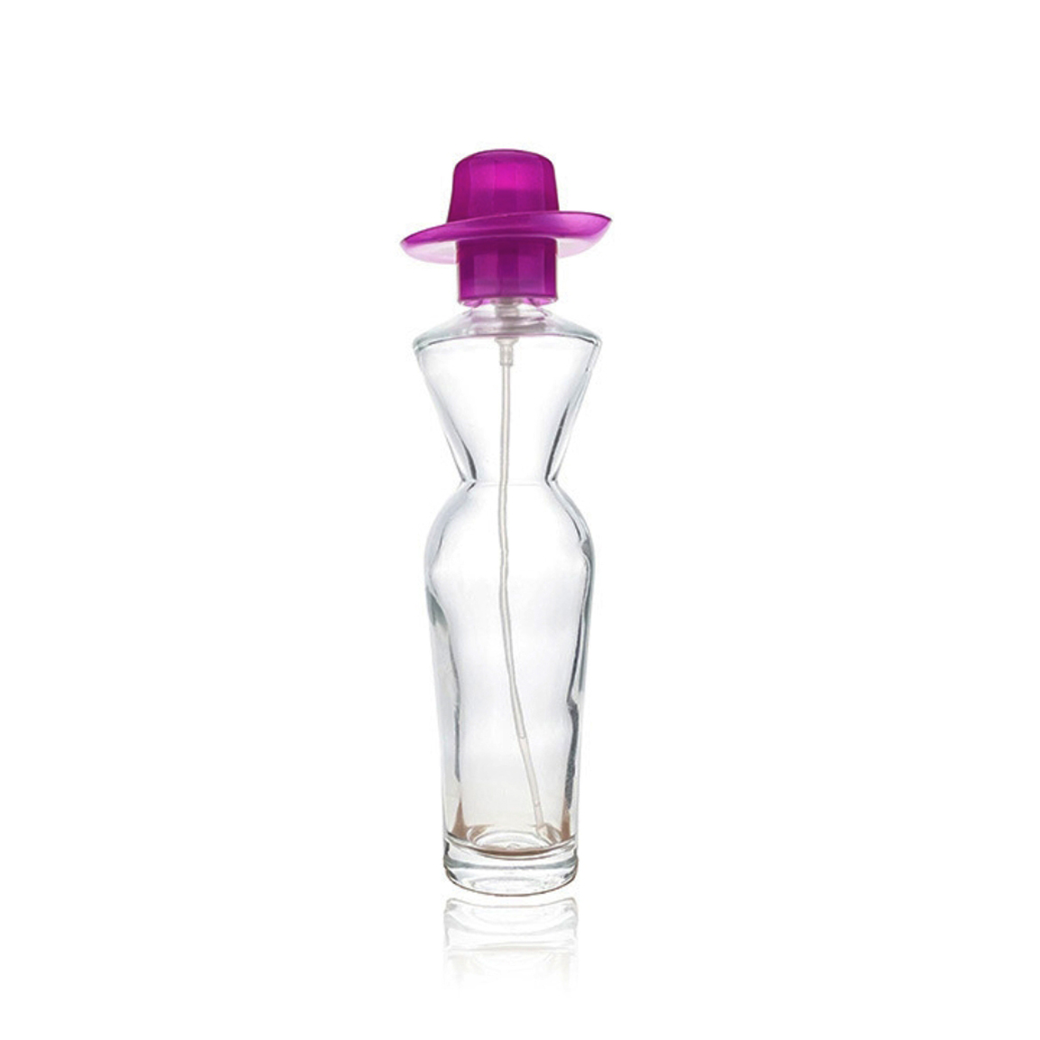 Meilleure vente, emballage cosmétique en verre, flacon de parfum 10ml pour femme, flacon de parfum en forme de corps avec bouchon