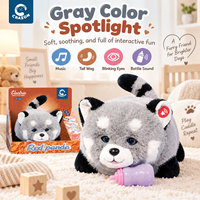 Ours en peluche interactifs en gros pour importateurs, fournisseur de jouets électroniques en peluche pour apaiser les bébés, pour les magasins de jouets en ligne