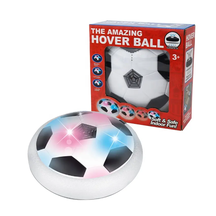 Tiktok חם מכירת רחף כדורגל כדורגל סט hoverball כדור כדורגל אור מקורה הוביל רפרבול כדורגל לילדים מתנות