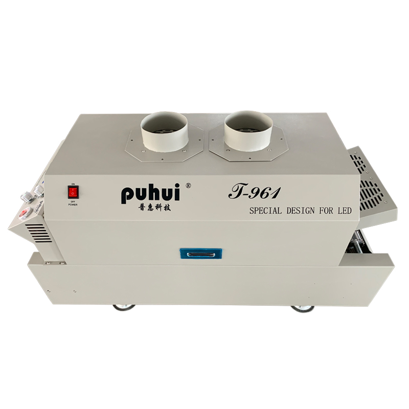 Светодиодная настольная конвейерная лента Puhui t961 SMD для заправки паяльной печи, установка для установки печатных плат, односторонняя сварка