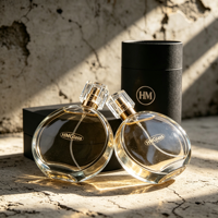 Vente en gros de 100 flacons de parfum en verre mat de luxe, anti-fuite, rechargeables, avec couvercle en acrylique, diffuseur personnalisé, 30 ml/50 ml/100 ml