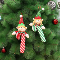 Arbre de Noël Navidad 30cm Elfes Elfe de Noël Jambes suspendues Arbre de Noël Pendentif Elfes de Noël