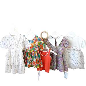 Ventes en gros de vêtements d'été pour enfants, filles et garçons, tailles mixtes, lots en vrac assortis, nouveaux hauts en polyester, étiquette propre, stock - Product Image 3