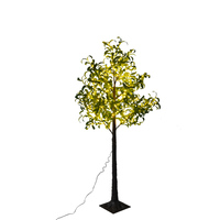 1,5M LED-Olivenbaum-Lichterkette mit 220 Warmweißen Glühbirnen Künstlicher Blätterbaum-Lichterkette für Innenräume, Hochzeiten & Weihnachtsdekoration