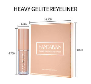 12pcs/kotak Lipstik Cair Matte + Lip Gloss Transparan Berkilau Tinggi Set Riasan Tahan Air Lipgloss Tahan Lama Kosmetik Transparan - Product Image 5