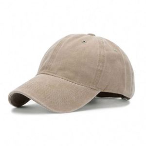 หมวกเบสบอลปรับได้ทนทานระบายอากาศได้ดีหมวกผ้าฝ้ายฟอกสีแบบคลาสสิกโลโก้ปักตามสั่ง - Product Image 5