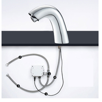Robinet de cuisine intelligent à capteur tactile sans contact, monotrou, à montage sur plan, en laiton massif, mitigeur automatique eau froide de haute qualité
