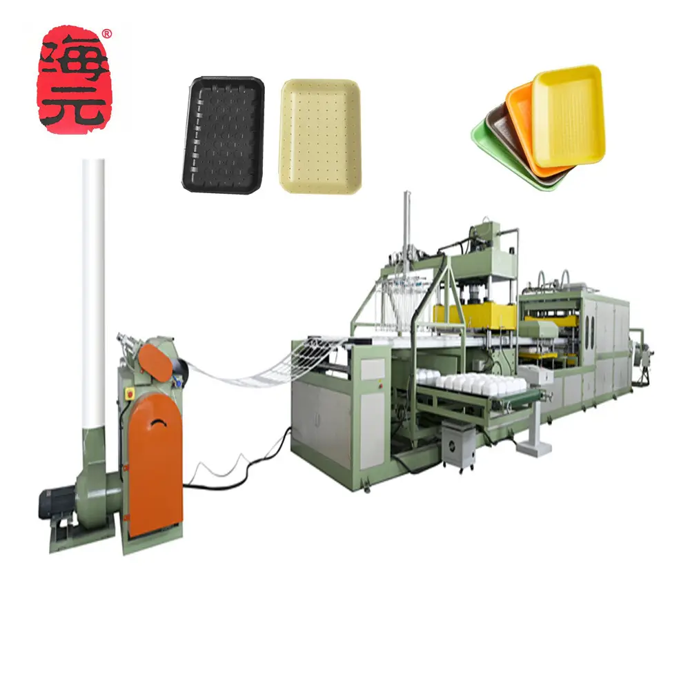 기계를 만드는 PS 거품 흡수성 쟁반 간이 식품 콘테이너 상자 생산 라인