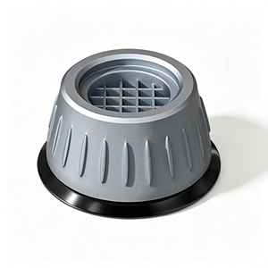 Base stabilisatrice avec coussinets en caoutchouc absorbant les chocs, base fixe antidérapante pour machine à laver avec pieds, solution pratique - Product Image 1