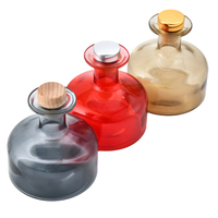Offre Spéciale Personnalisé Décoratif Clair Cloche Bouche Aromathérapie Diffuseur de Parfum Bouteille En Verre Avec bouchon En Verre Produits de Soins Personnels