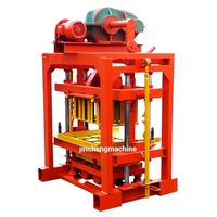 Machine à fabriquer des pavés autobloquants en ciment à prix abordable, modèle QT4-40, petite machine manuelle pour la fabrication de blocs creux en béton