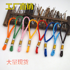 Pendentif Nœud Chinois en Corde avec Anneau Argenté, Accessoire de Voiture, Origine Yiwu, Été 2021, Fait Main, Style Classique - Product Image 1