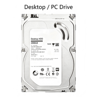 Disque SATA 3.5 2000DM001 2 To BarraCuda pour PC de bureau, stockage de bureau, d'occasion, grade A, testé, 100 % en état, 7200 tr/min