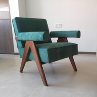 Fauteuil de salon design moderne en cuir Fauteuil d'intérieur confortable pour chambre d'hôtel