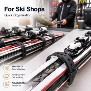 Sangle de <span class=keywords><strong>ski</strong></span> alpin en TPU durable avec boucle antidérapante, sangle d'épaule portable pour planche de <span class=keywords><strong>ski</strong></span>, équipement de <span class=keywords><strong>ski</strong></span> léger pour l'extérieur - Product Image 3