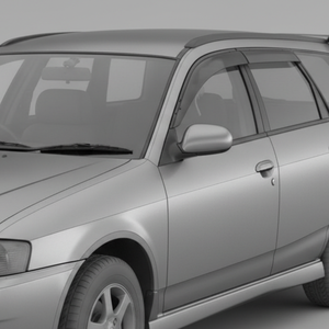 Déflecteurs de fenêtre aérodynamiques fumés auto-adhésifs pour <span class=keywords><strong>Nissan</strong></span> Wingroad / Pulsar Wagon Y11 1999-2003, pare-pluie, 4 pièces - Product Image 2