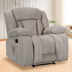 Sofá de Tela Doméstico de Lujo, Moderno, Giratorio 360 Grados, Sillón Reclinable con Masaje y Puerto USB para Sala de Estar/Apartamento - Product Image 1