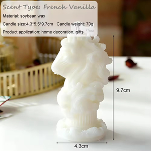 Velas Aromáticas con Diseño de Tótem de Caballo, Velas de Cera de Soya Hechas a Mano para Decoración de Fiestas y Bodas, Regalo - Product Image 2