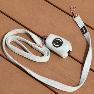 OKEYPETS-Conjunto de correa para perro con hebilla de metal para caminar al aire libre, con logotipo personalizado, clip de correa de Tweed - Product Image 4