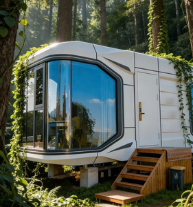 บ้านคอนเทนเนอร์เคลื่อนที่หรูหราทันสมัยยอดนิยม ขนาด 40 ฟุต พับเก็บได้ ขยายได้ บ้านพักตากอากาศขนาดเล็กสำเร็จรูป โรงแรมแคปซูลเหล็ก - Product Image 2