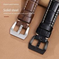 Forwelleny 2025 nouveau Style flammé Grain Crocodile motif étanche cuir de veau véritable bracelet de montre en cuir 20/22/24/26mm