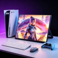 Moniteur portable 13,3 pouces 100 % DCI-P3 1,07 milliard de couleurs 400 nits IPS 1080P Contraste 100 000:1 Écran externe pour ordinateur portable