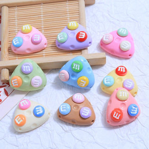 Venta Directa de Fábrica: Moldes de Resina Ecológicos Pintados a Mano con Forma Irregular para Chocolate y Queso, Abalorios Kawaii de Resina con Parte Trasera Plana para Arte, Venta al por Mayor - Product Image 2
