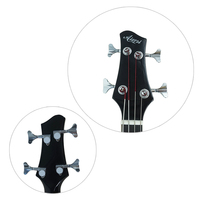Wholesale Price Aiersi ODM OEM Custom Hand Made 4 String Cutway Electric Acoustic Bass Musical Instrument for Sale