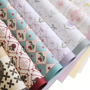 Hot Sale Korean Style Luxury Floral Printed Flower Wrapping <b>Paper</b> Bouquets Designer <b>Paper</b> <b>for</b> Gift Wrapping on Valentine's Day - Product Image 1