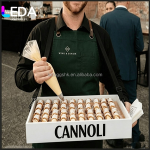 Caja de Comida para Bodas de Lujo LEDA, Carrito Móvil para Cannoli Blanco con Correas Ajustables para Suministros de Fiesta y Decoración - Product Image 5