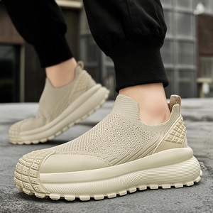 Zapatos Casuales Transpirables de Malla para Hombre, Ligeros, Delgados, Sin Cordones, Estilo Dad Sneakers para Adolescentes - Product Image 3