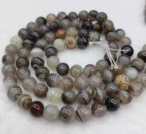 GemYa, venta al por mayor, cuentas sueltas redondas de ágata del Golfo Pérsico Natural de alta calidad para fabricación de joyas DIY - Product Image 2