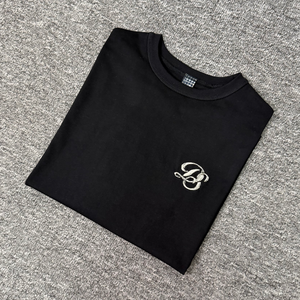 Camiseta Bordada para Hombre, 100% Algodón, Manga Corta, Cuello Redondo, Corte Regular, Estilo Urbano para Verano - Product Image 3