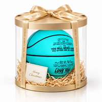 Coffret Cadeau de Noël en Cuir PU Kata Basketball Taille 5 & 7 avec Logo Personnalisé – Ensemble Promotionnel Résistant à l'Eau et Durable